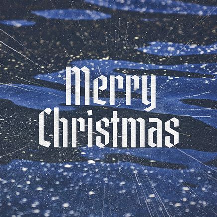 Merry Christmas - Blue