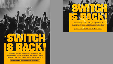 Switch Is Back - Signage