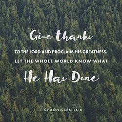 1 Chronicles 16:8