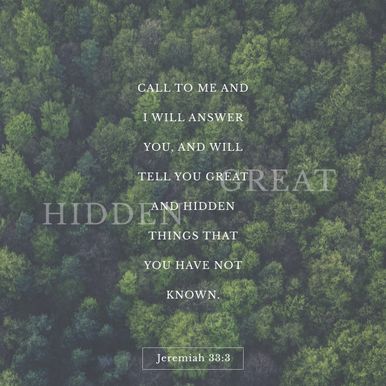 Jeremiah 33:3