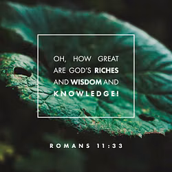 Romans 11:33