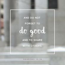 Hebrews 13:16