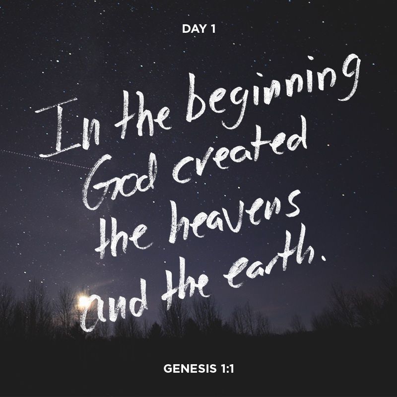 Creation Series Day 1