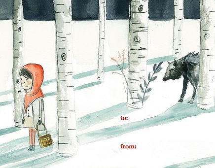 Gift Tag - Red Riding Hood - Inside