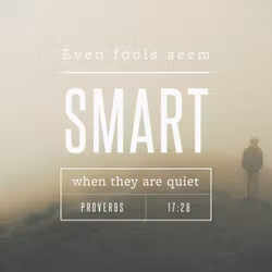 Proverbs 17:28
