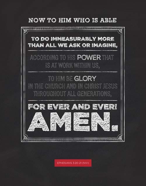 Ephesians 3:20-21