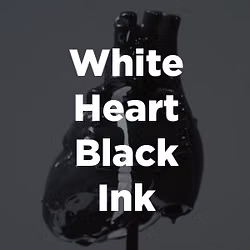 Stock Videography: White Heart Black Ink