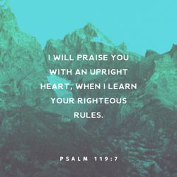 Psalm 119:7