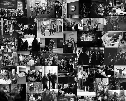 Easter Photo Grid - BW