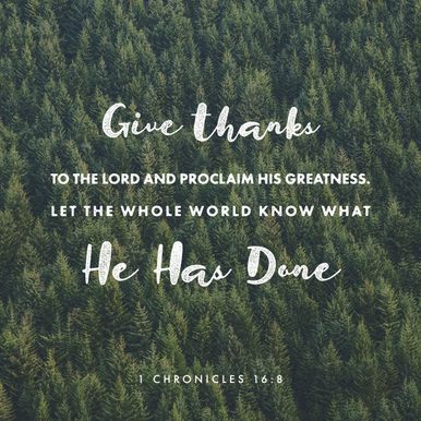 1 Chronicles 16:8