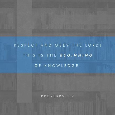 Proverbs 1:7