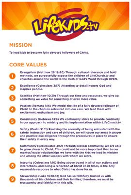 LifeKids.tv Core Value Poster
