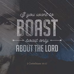2 Corinthians 10:17