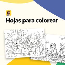 La Biblia App para Niños: Hojas para colorear