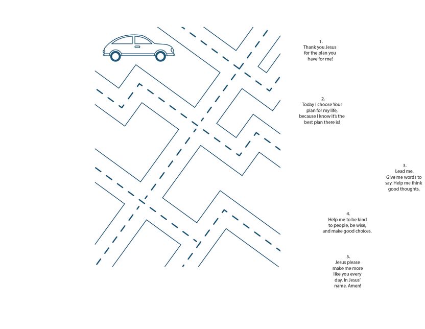 Kids Prayer Guide - Road Map