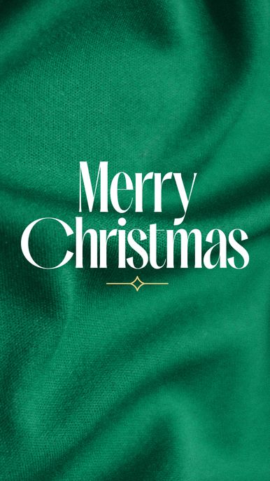 Instagram Story Merry Christmas - Green
