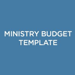 Ministry Budget Template