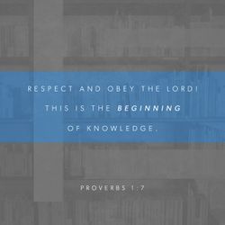 Proverbs 1:7