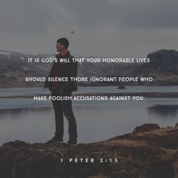 1 Peter 2:15