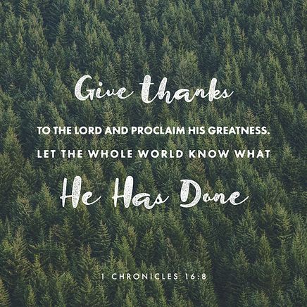 1 Chronicles 16:8