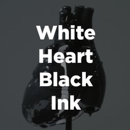 Stock Videography: White Heart Black Ink