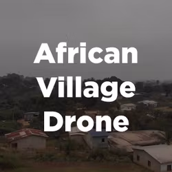 Stock Videography: African Village Drone