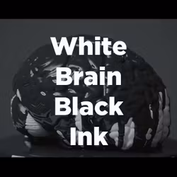 Stock Videography: White Brain Black Ink