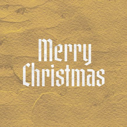Merry Christmas - Gold