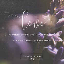 1 Corinthians 13:4