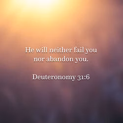 Deuteronomy 31:6