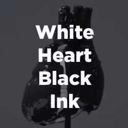 Stock Videography: White Heart Black Ink