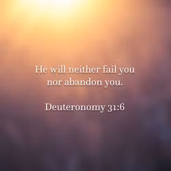 Deuteronomy 31:6