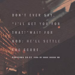 Proverbs 20:22