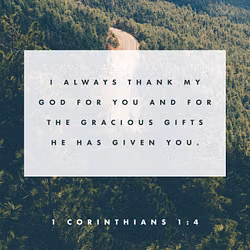 1 Corinthians 1:4