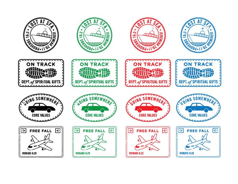 Artwork Stamps Distressed