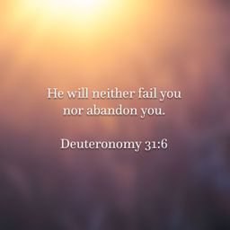 Deuteronomy 31:6