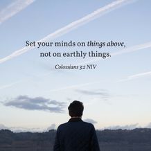 Colossians 3:2 NIV