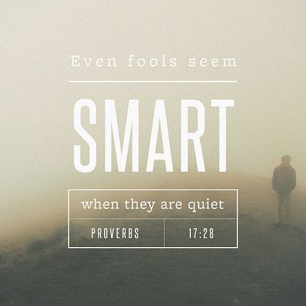 Proverbs 17:28
