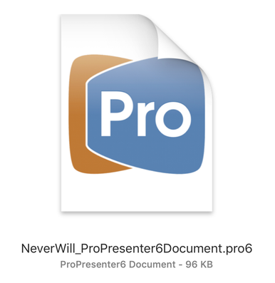 ProPresenter Document