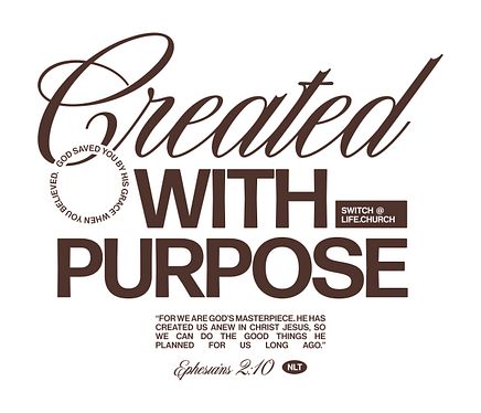 Created With Purpose Shirt - Side Art