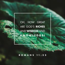 Romans 11:33